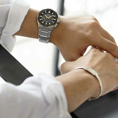Montre Seiko Astron Quartz GPS Solaire cadran "Soleil" SSJ026J1