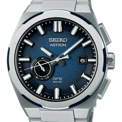 Montre Seiko Astron Quartz GPS Solaire cadran "Terre" SSJ023J1