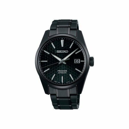 Montre Seiko Présage Automatique Triple noire