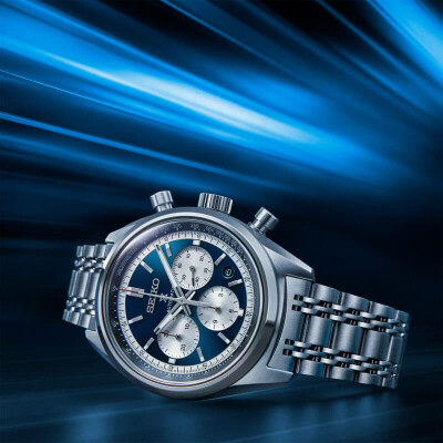 Montre Seiko Prospex Speedtimer Chronographe Automatique Sunrise Blue SRQ051J1