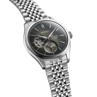 Montre Seiko Presage Automatique Coeur Ouvert Soie Japonaise SPB471J1