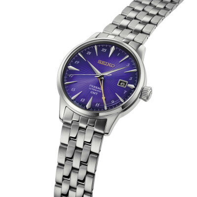 Montre Seiko Presage Cocktail GMT Edo Murasaki Édition Limitée 145ème anniversaire HCB006J1