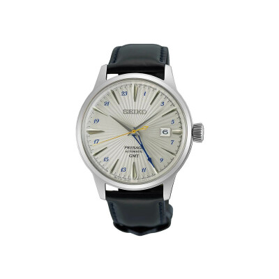Montre Seiko Presage Silver Bullet Cocktail Time GMT SSK049J1