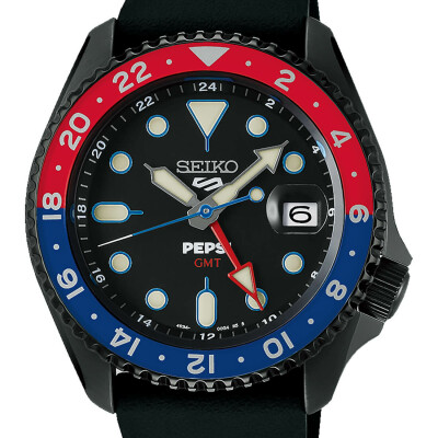 Montre Seiko 5 Sports "Pepsi" GMT Édition Limitée SSK047K1
