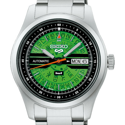 Montre Seiko 5 Sports HUF Green Édition Limitée SRPM09K1