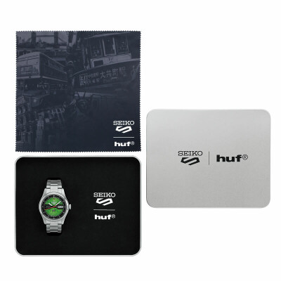 Montre Seiko 5 Sports HUF Green Édition Limitée SRPM09K1