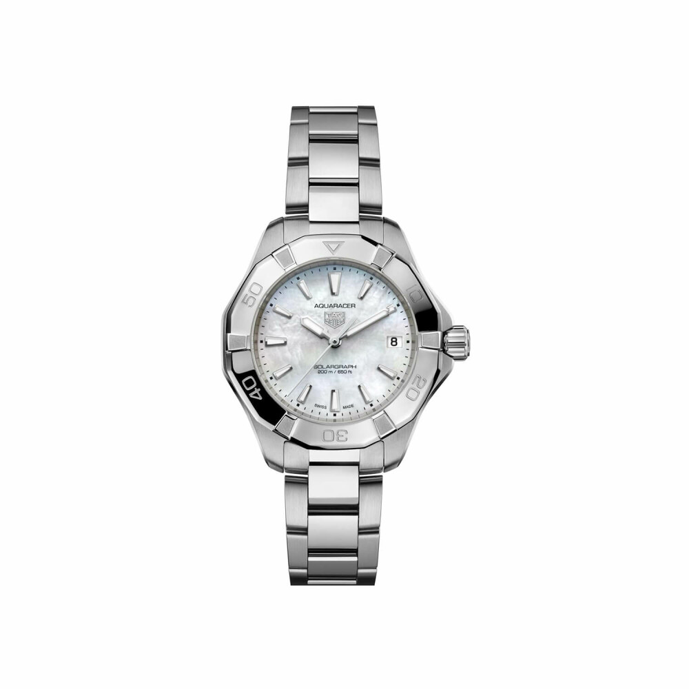 Montre TAG Heuer Aquaracer Quartz - Chronographe, Boîtier Acier, Bracelet Caoutchouc, 200m étanche, Neuf Avec Défauts