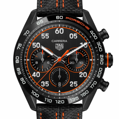 TAG Heuer Carrera Chronograph x Porsche Orange Racing watch