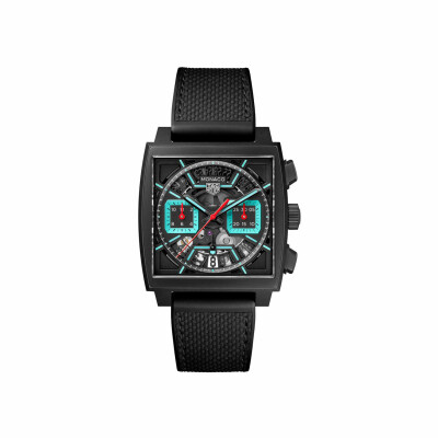 Montre TAG Heuer Monaco Chronograph Turquoise Blue Skeleton Automatic 39mm