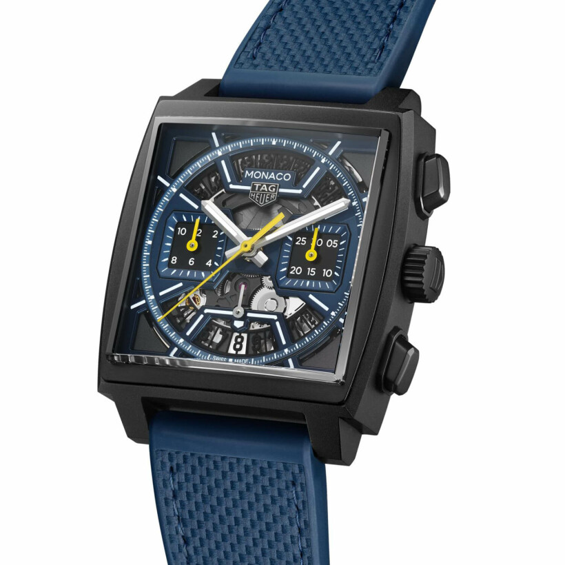 Montre TAG Heuer Monaco Chronograph Dark Blue Skeleton