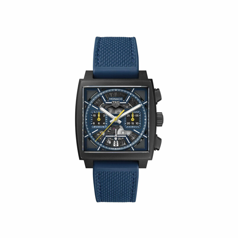 Montre TAG Heuer Monaco Chronograph Dark Blue Skeleton