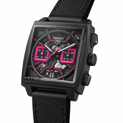 TAG Heuer Monaco Chronograph Pink Skeleton watch