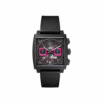 TAG Heuer Monaco Chronograph Pink Skeleton watch