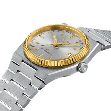 Montre Tissot T-Classic PRX Powermatic 80 Steel & 18K Gold Bezel