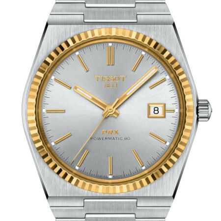 Tissot T-Classic PRX Powermatic 80 Steel & 18K Gold Bezel watch