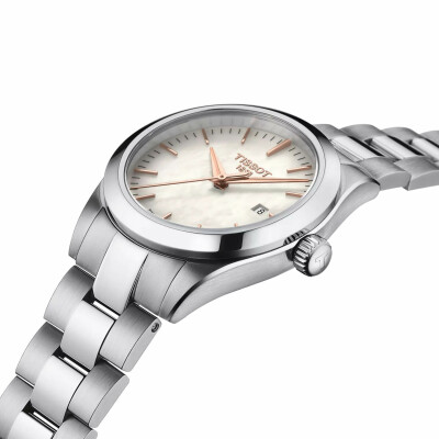 Montre Tissot T-My Lady avec bracelets acier et cuir blanc