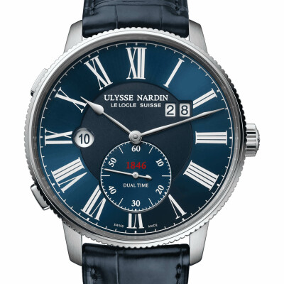 Montre Ulysse Nardin Marine Torpilleur Dual Time 44mm