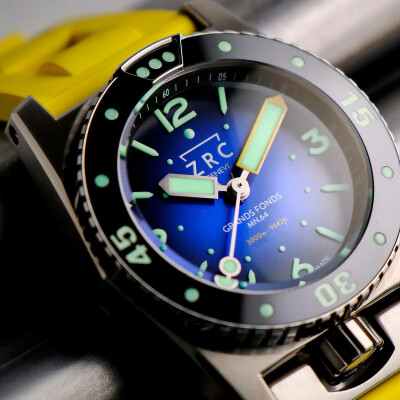 Montre ZRC 1904 Grands Fonds MN64 Titane Rubber 41.5mm