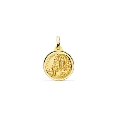 Médaille religieuse en or jaune, 16mm