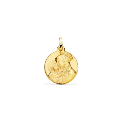 Médaille Vierge enfant en or jaune