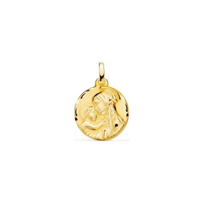 Médaille Vierge enfant en or jaune