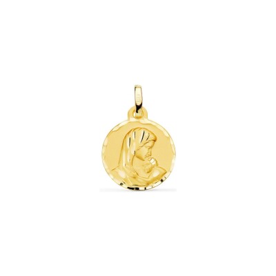 Médaille Vierge enfant en or jaune