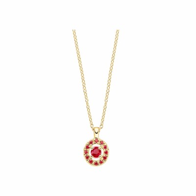 Pendentif Mauboussin Vie, Volupté & Passion en or jaune et rubis