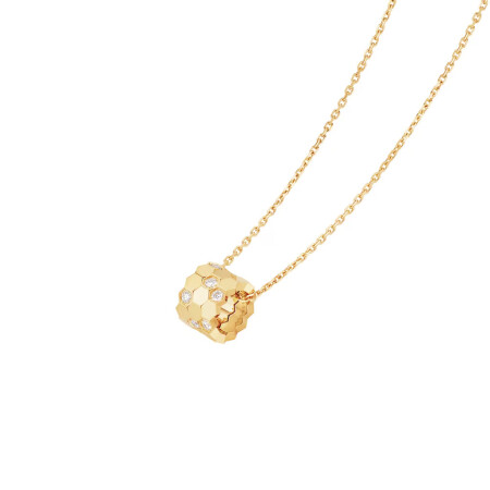 Chaumet Bee My Love pendant, yellow gold, diamonds