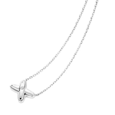 Pendentif Chaumet Jeux de Liens en or blanc et diamant