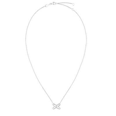 Pendentif Chaumet Jeux de Liens en or blanc et diamant