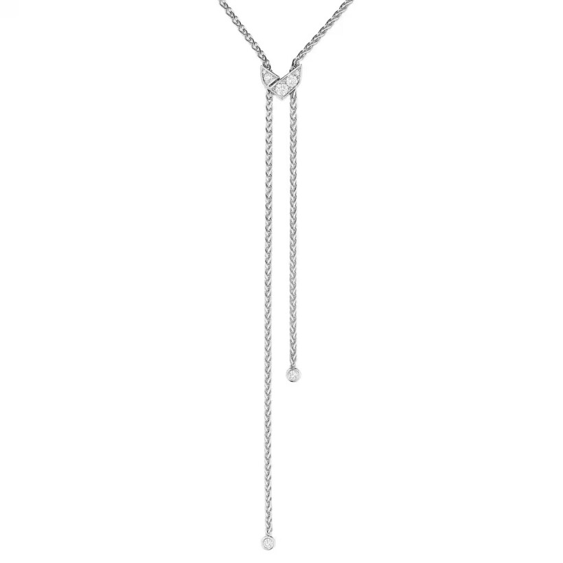 Pendentif Chaumet Joséphine Aigrette en or blanc et diamants