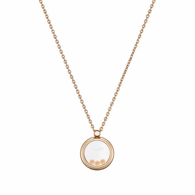 Pendentif Chopard Happy Diamonds Icons en or rose et diamants