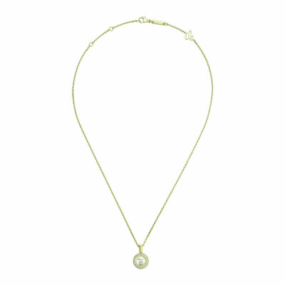 Pendentif Chopard Happy Diamonds Icons en or jaune et diamants