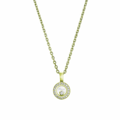 Pendentif Chopard Happy Diamonds Icons en or jaune et diamants