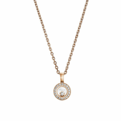 Pendentif Chopard Happy Diamonds Icons en or rose et diamants