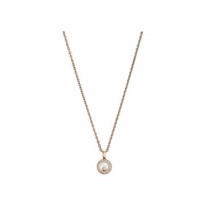 Pendentif Chopard Happy Diamonds Icons en or rose et diamants