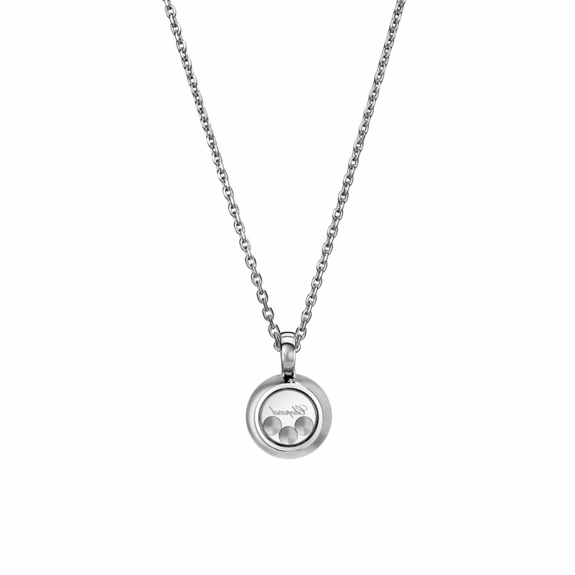 Pendentif Chopard Happy Diamonds en or blanc et diamants