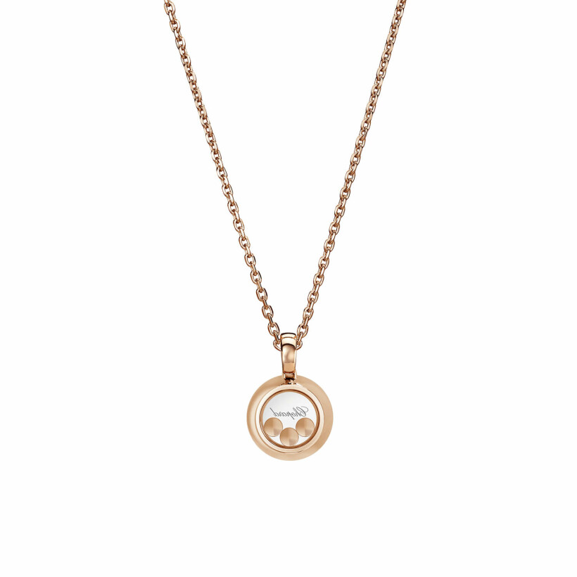 Pendentif Chopard Happy Diamonds Icons en or rose et diamants