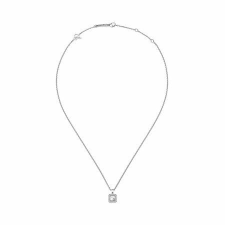 Pendentif Chopard Happy Diamonds Icons en or blanc et diamants