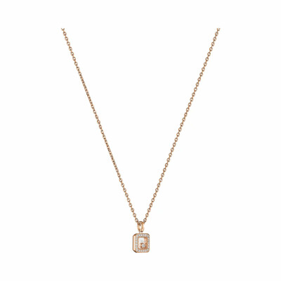 Pendentif Chopard Happy Diamonds Icons en or rose et diamants