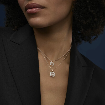 Pendentif Chopard Happy Diamonds Icons en or rose et diamants