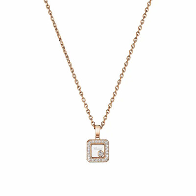 Pendentif Chopard Happy Diamonds Icons en or rose et diamants