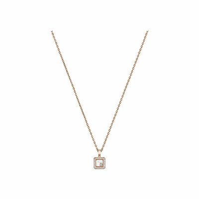 Pendentif Chopard Happy Diamonds Icons en or rose et diamants