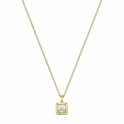 Pendentif Chopard Happy Diamonds Icons en or jaune et diamants