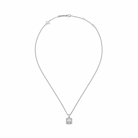 Pendentif Chopard Happy Diamonds Icons en or blanc et diamants