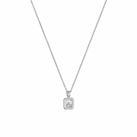 Pendentif Chopard Happy Diamonds Icons en or blanc et diamants