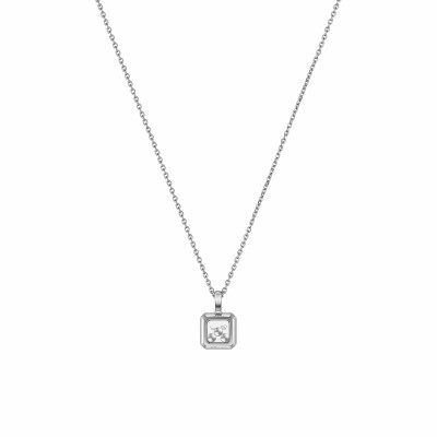 Pendentif Chopard Happy Diamonds Icons en or blanc et diamants