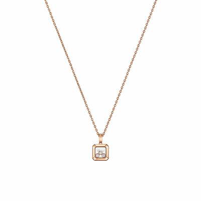 Pendentif Chopard Happy Diamonds Icons en or rose et diamants