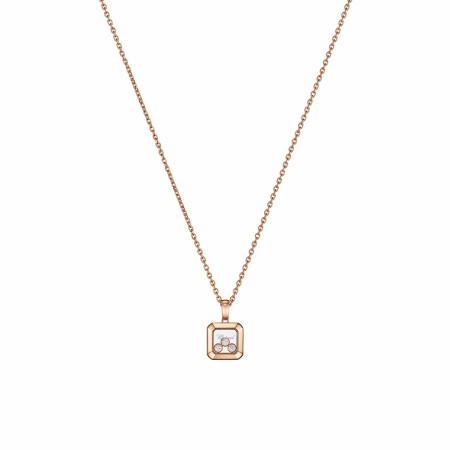 Pendentif Chopard Happy Diamonds Icons en or rose et diamants