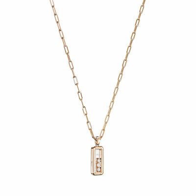 Pendentif Chopard Happy Diamonds Icons en or rose et diamants